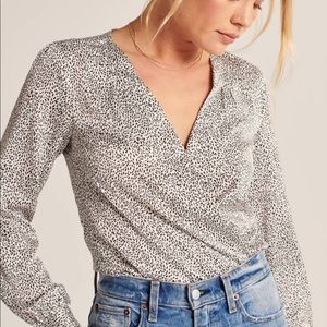 Abercrombie satin bodysuit. NWT